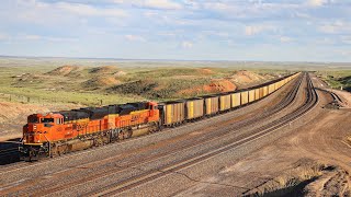 Western Railroading Series: Heavy Coal Trains Battle Grades in Wyoming's Powder River Basin