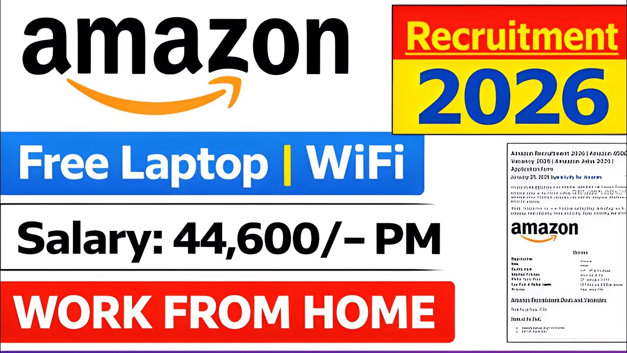 Big Update🔥Amazon Recruitment 2026 | Amazon Jobs Apply Online | Work ...