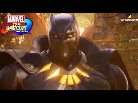 Marvel Vs Capcom Infinite Story Mode E3 Trailer Black Panther Thanos More - black panther superhero tycoon roblox gameplay playonyx