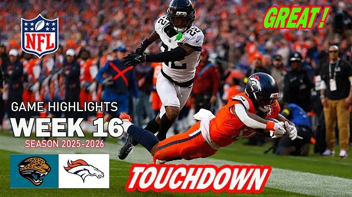 Denver Broncos vs Jacksonville Jaguars GAME Highlights WEEK 16 | NFL Season 2025