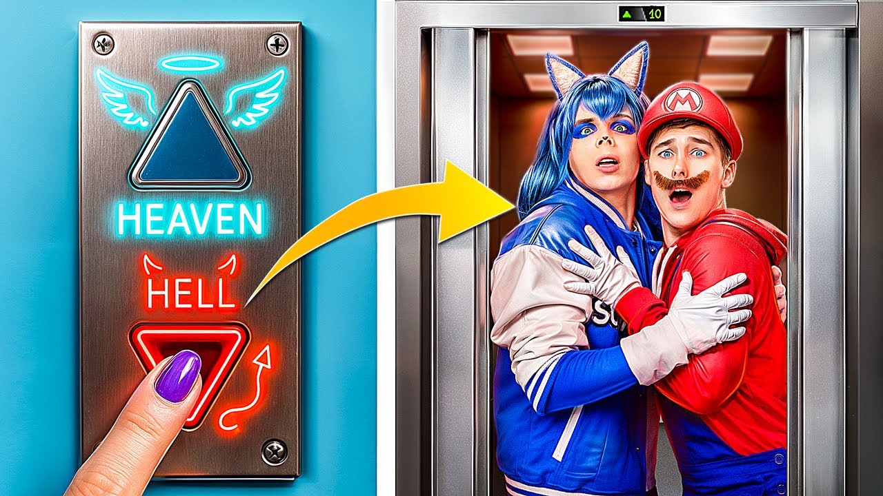 고슴도치 소닉 vs 슈퍼마리오! 한 명만 지옥을 탈출할 수 있어요!