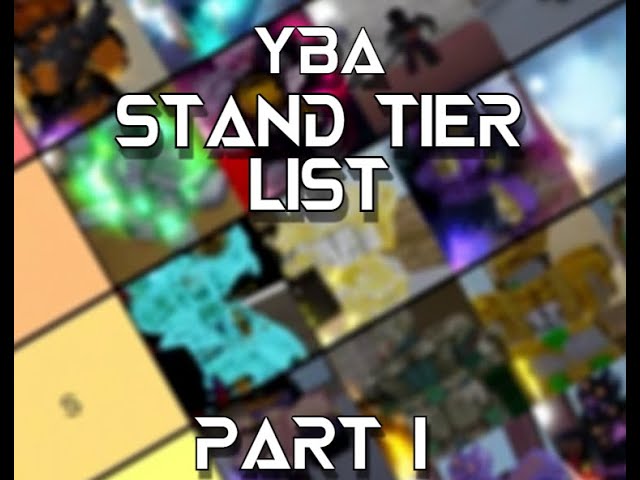 My YBA Stand Tier List!