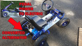 DIY Electric Go Kart build using a car alternator