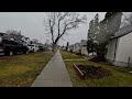 Relaxing Walk in the Rain. Umbrella and Nature Sounds - Winnipeg Manitoba Canada 4K 24fps HD Video