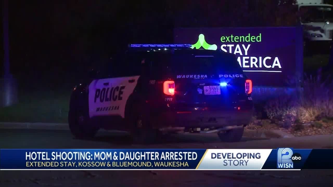 Mother, daughter arrested in hotel shooting - YouTube