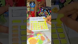Diy cute calculator |yellow craft with calculator #youtubeshorts #art #diy #craftideas