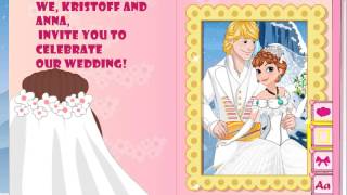 Fun wedding game from colorweddinggames.com - Princess Anna Wedding Invitation screenshot 3