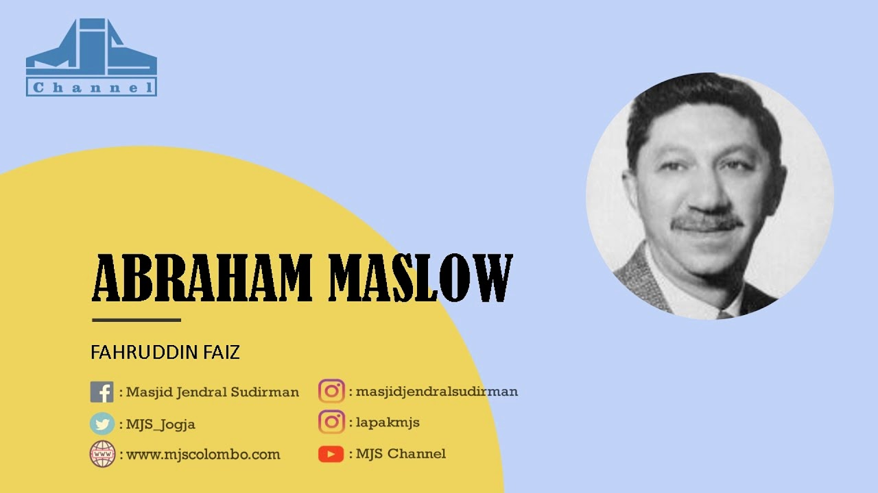 Ngaji Filsafat 215 : Abraham Maslow - Kepribadian (Filsafat Manusia)