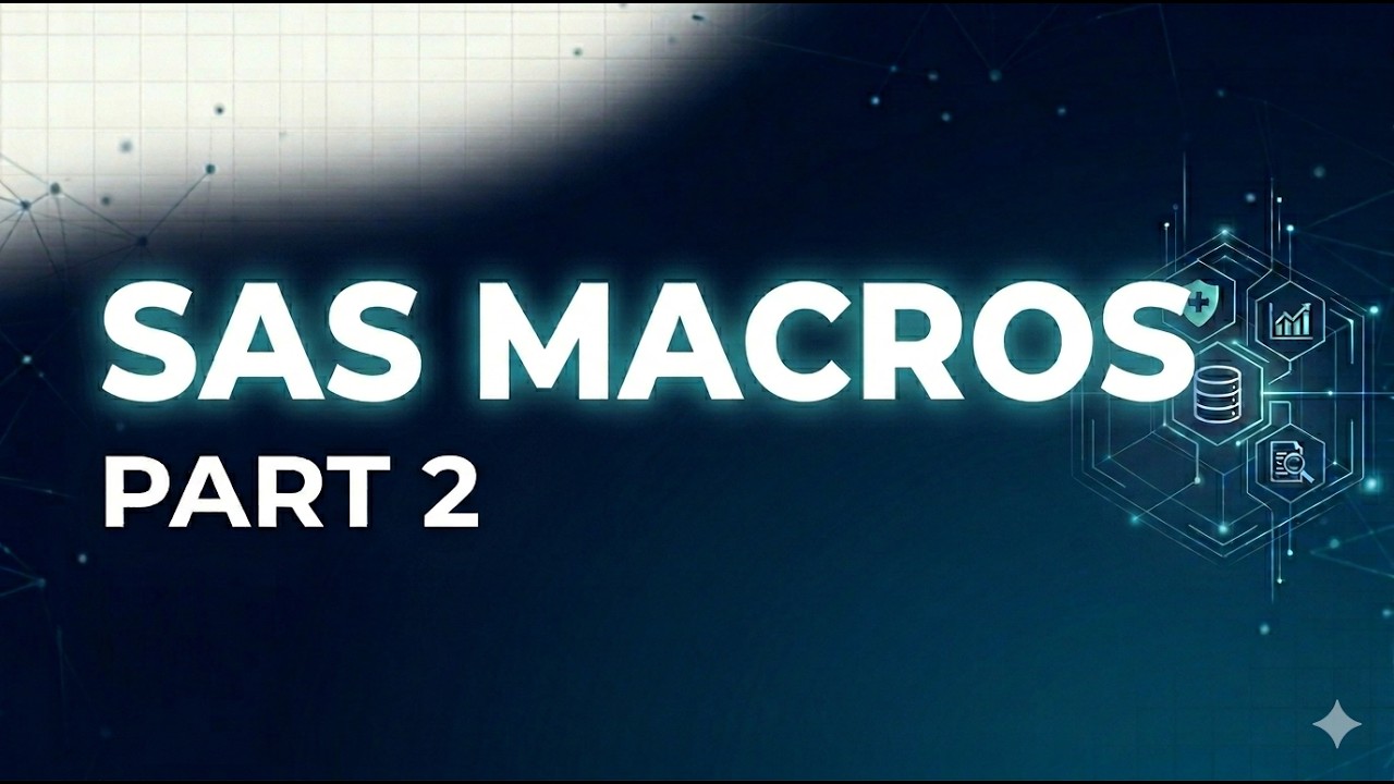SAS Macro Programming (End-to-End Part 2) - YouTube