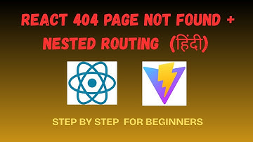 React Router Tutorial 2025 (P-2)| React 404 Page Not Found + Nested Routing #coding #react