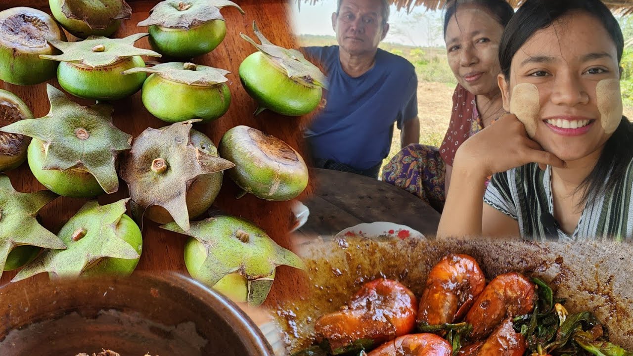 အစ်ကိုကြီးရှာကျွေးတဲ့ ပုစွန်ထုပ် လတ်လတ်ဆတ်ဆတ်ဟင်းနဲ့ထမင်းမြိန်မယ်😋😋