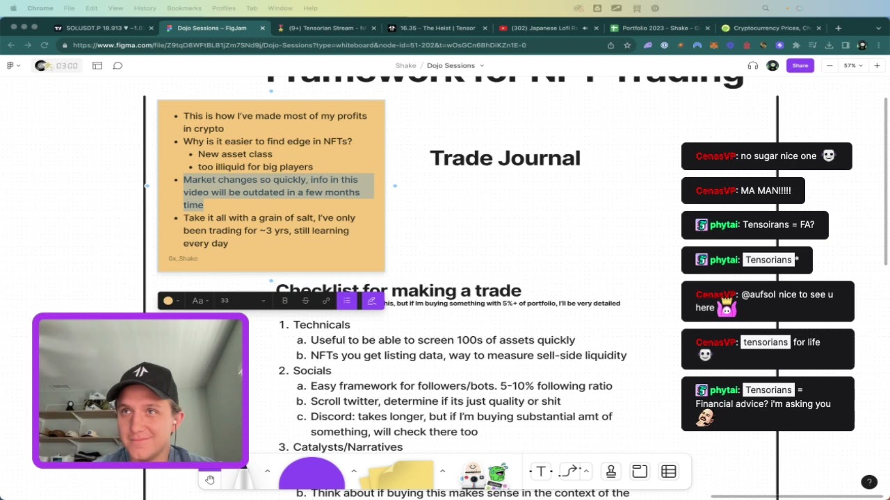 Tensorians Live Stream 4 w/ Shake (NFT Trading)