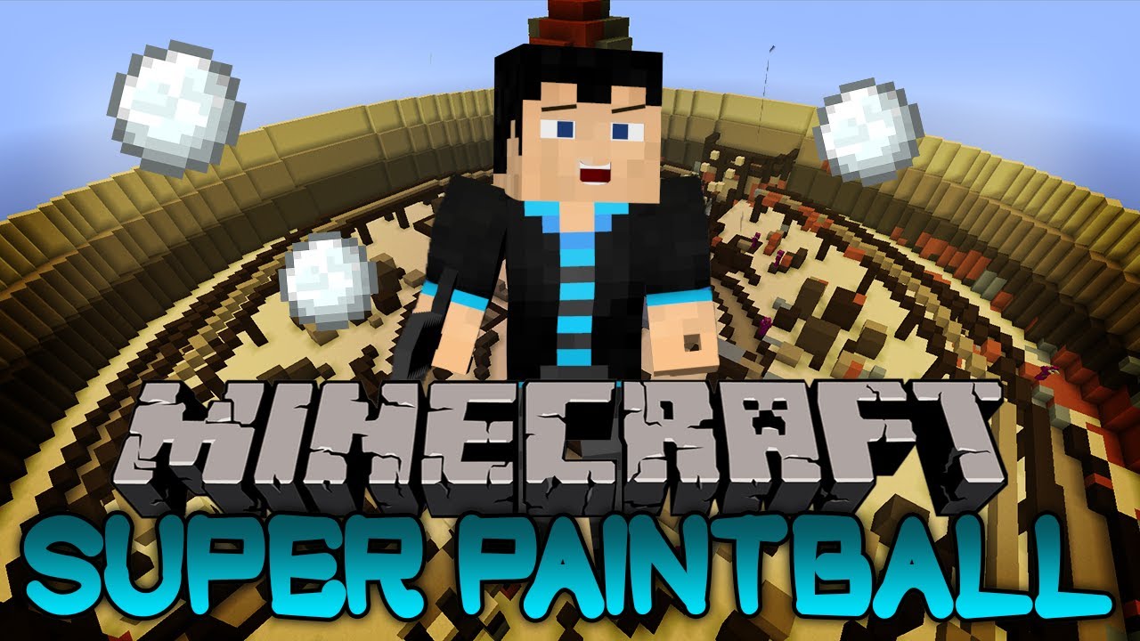 Minecraft: SUPER PAINTBALL Mini-Game! w/ Vasehh, Graser & Jonathan!