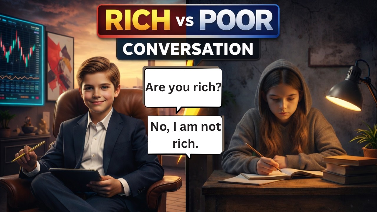 Poor vs Rich English Conversation | Daily Spoken English Practice | Daily Practice English
