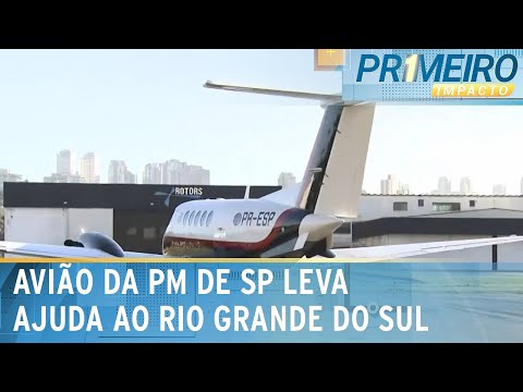 Video aviao-com-militares-da-pm-de-sp-viaja-para-ajudar-o-rs-primeiro-impacto-08-05-24