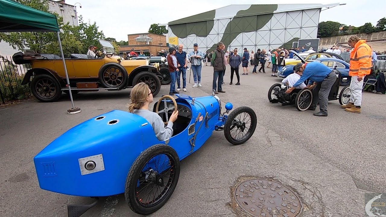 2022 Brooklands Double 12. Stefan and Aniela with the CycleKarts