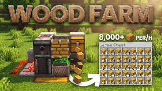 EASIEST WOOD FARM in Minecraft Java 1.21+ & Bedrock 26.4+!