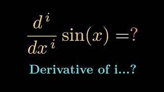 I Differentiated Sine By i… And This Happened.