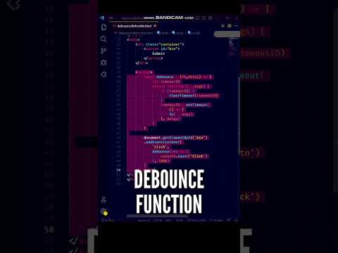 😋😋 Amazing Debounce Higher-order Function in JavaScript #shorts #javascript #programming #coding