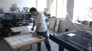 Screen printing on paper and other materials
