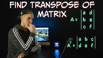 MATH 1229 (Western University) - Find Transpose of Matrix
