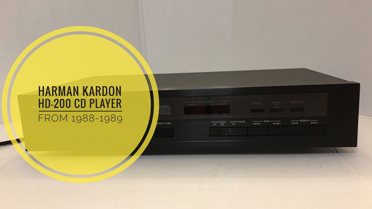 Harman CD player from 1988 (video 24) -