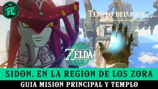 GUIA - MISION Sidon, en la Region Zora y el Templo del Agua en Zelda Tears Of The Kingdom Español screenshot 2