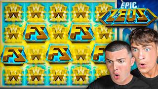 THIS 5 SCATTER ON ZE ZEUS PAID US HUGE!