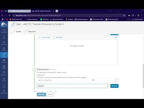 Data Transfer with Globus.