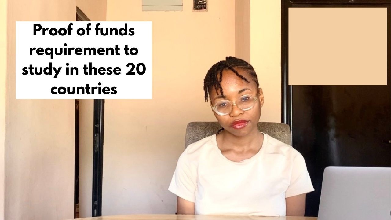 Proof of funds requirement to study in these 20 countries