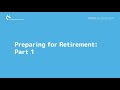 Pension awareness month watch back  preparing for retirement part 1