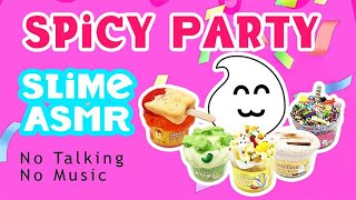 ASMR 🤫 No Talking 💧 Slime Play 🌿 Spicy Party Slimes