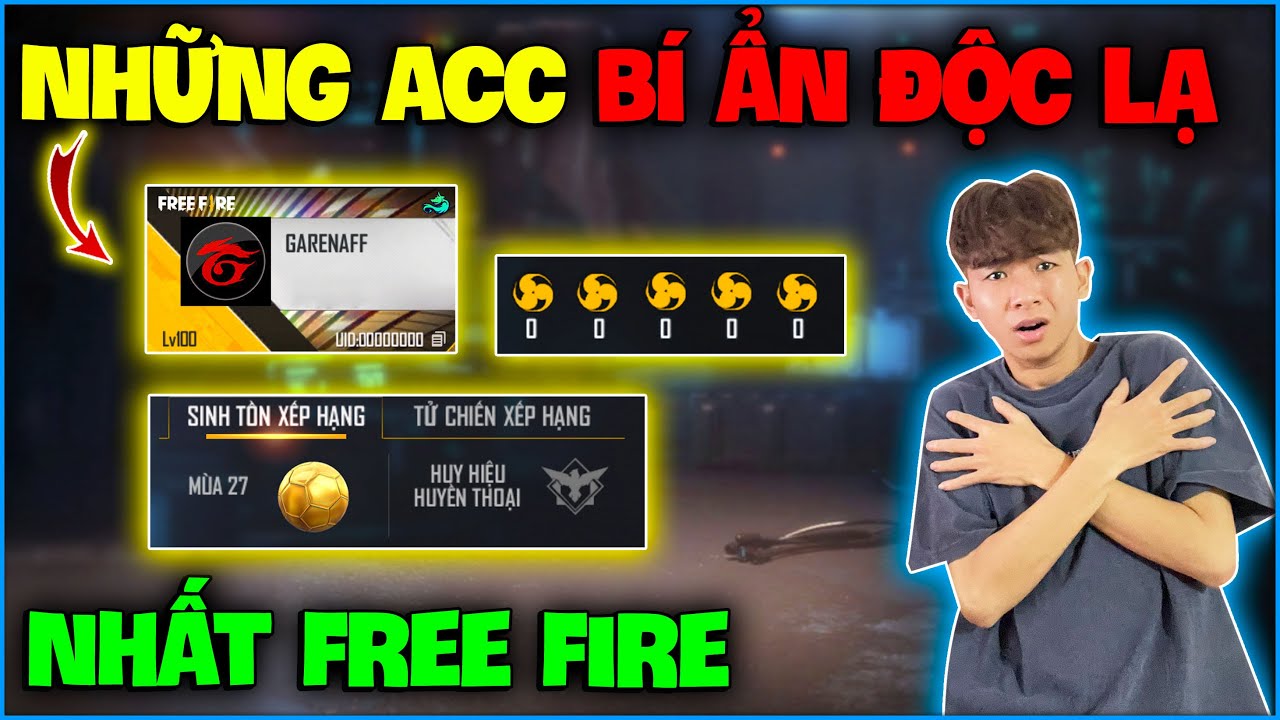 Free Fire | NTN rùng mình khi review những tài khoản bí ẩn và độc lạ nhất Free Fire ?