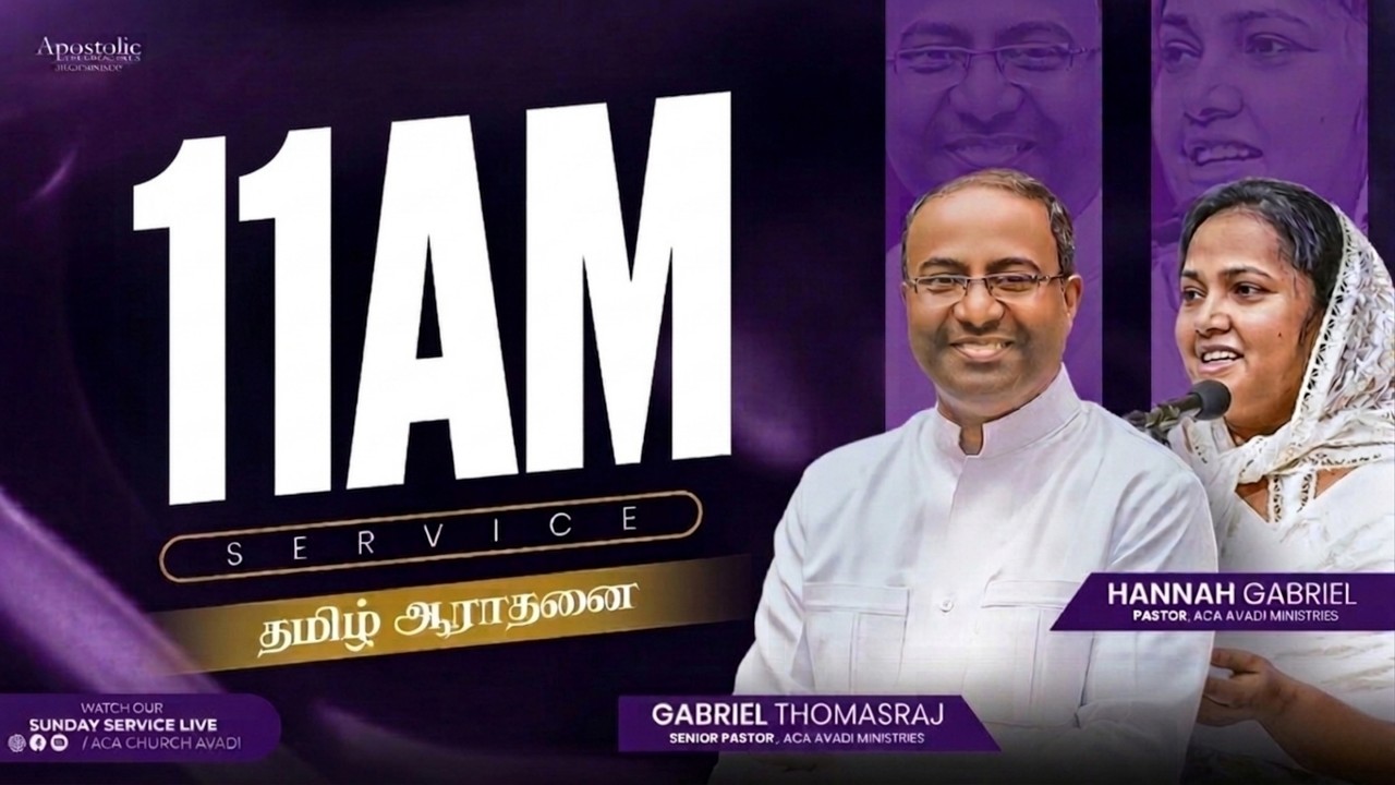 LIVE | Sunday Service - 4 | (English - Tamil) | 08 March 2026