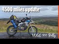 Voge 300 Rally 4500 mile update (LEJOG - Dorothy didn
