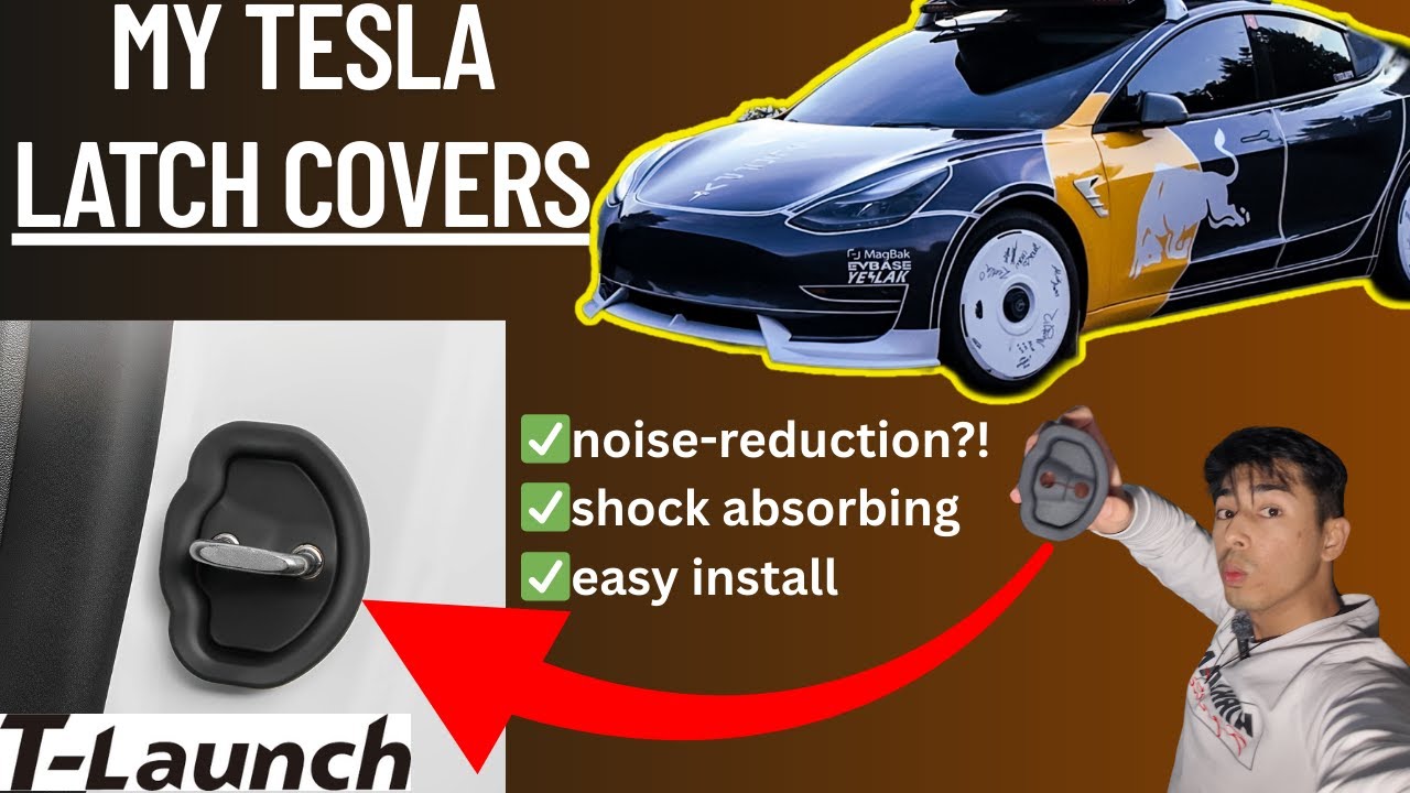 Make Your Tesla Doors Sound Premium! 🔇 Noise Reduction Latch Covers Install