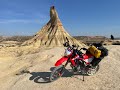 Montpellier sud de la france  bardenas monegros espagne  par le tet en honda crf 300l