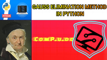 GAUSS ELIMINATION METHOD|| python programming