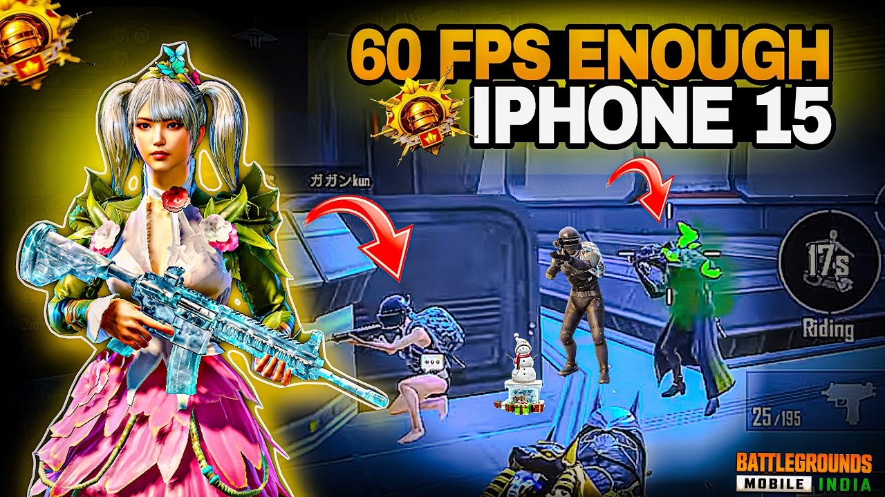 60 FPS IS ENOUGH FOR BGMI! IPHONE 15 GAMING REVIEW! IPHONE 15 BGMI TEST ...