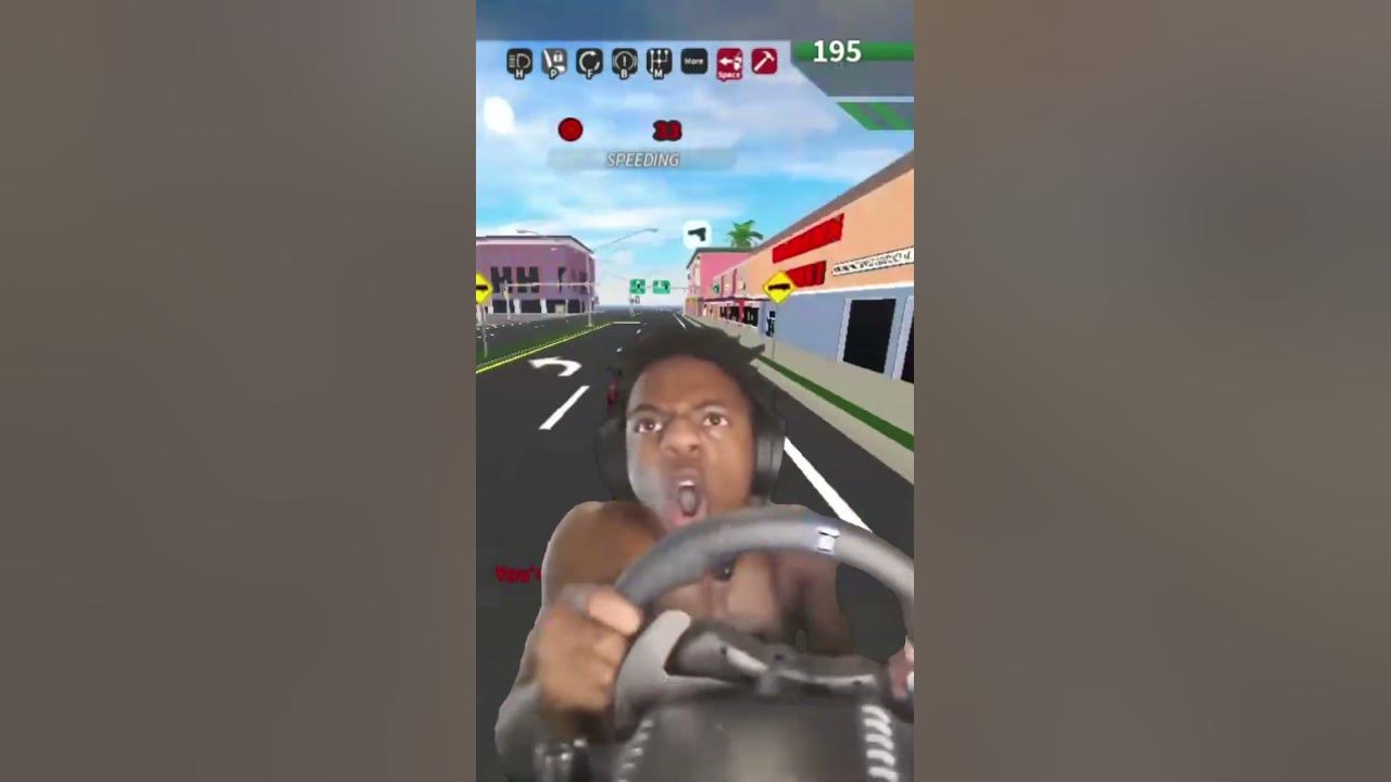 IShowSpeed Crashes In Roblox Ultimate Driving #shorts