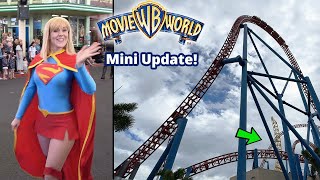 Movie World Gold Coast Mini Visit & Update! | Riding Wild West Falls and more