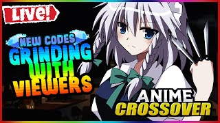 🔴[LIVE | ANIME CROSSOVER DEFENSE] NEW CODES, GRINDING WITH VIEWERS, FREE CARRIERS & MORE