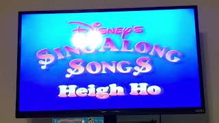 Closing To Disneys Sing Along Songs Heigh Ho 1987 Vhs Version 