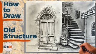 Take Your Skills to the Next Level with Charcoal Art [Old Building] How to Draw-