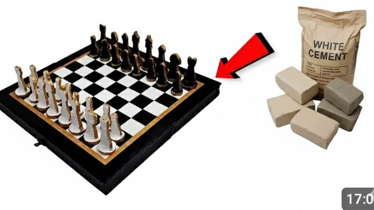 How to Make DIY Chess Board and Pieces at Home | Easy Method/