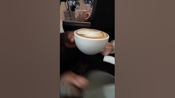 The easiest way to draw slow Rosetta on coffee latte