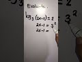 Solve Logarithmic Equation I
