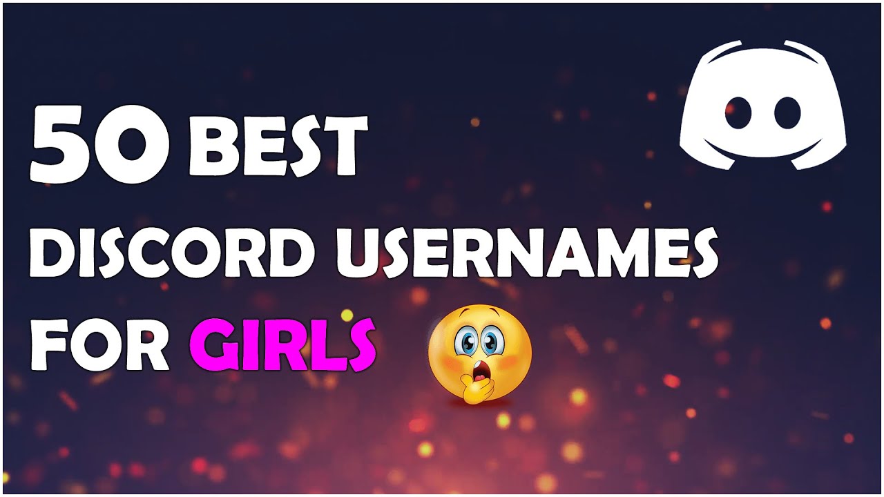 BEST 50 DISCORD NAMES FOR GIRLS | DISCORD GIRLS USERNAMES IDEAS ...