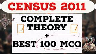 📝Census / जनगणना 2011 📝 Best 100 PYQ | Important for SSC, UPSC, Railways, Defence