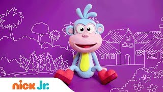 Learn How to Make Boots from Clay! 🐵  | Dora the Explorer | Nick Jr. Crafts screenshot 4